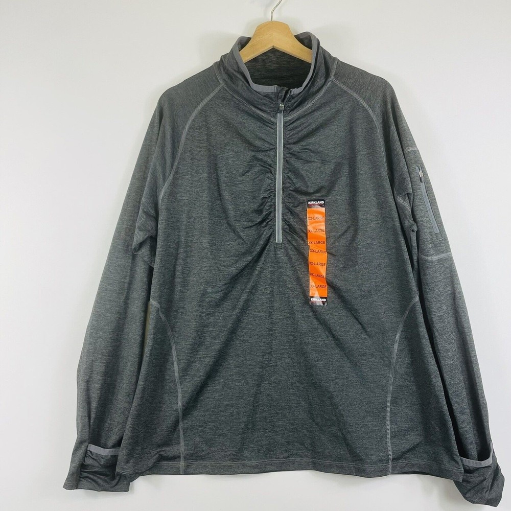 KIRKLAND Heather Grey Lightweight Thumb‎ Holes Jacket Womens Sz XXL NEW NWT
